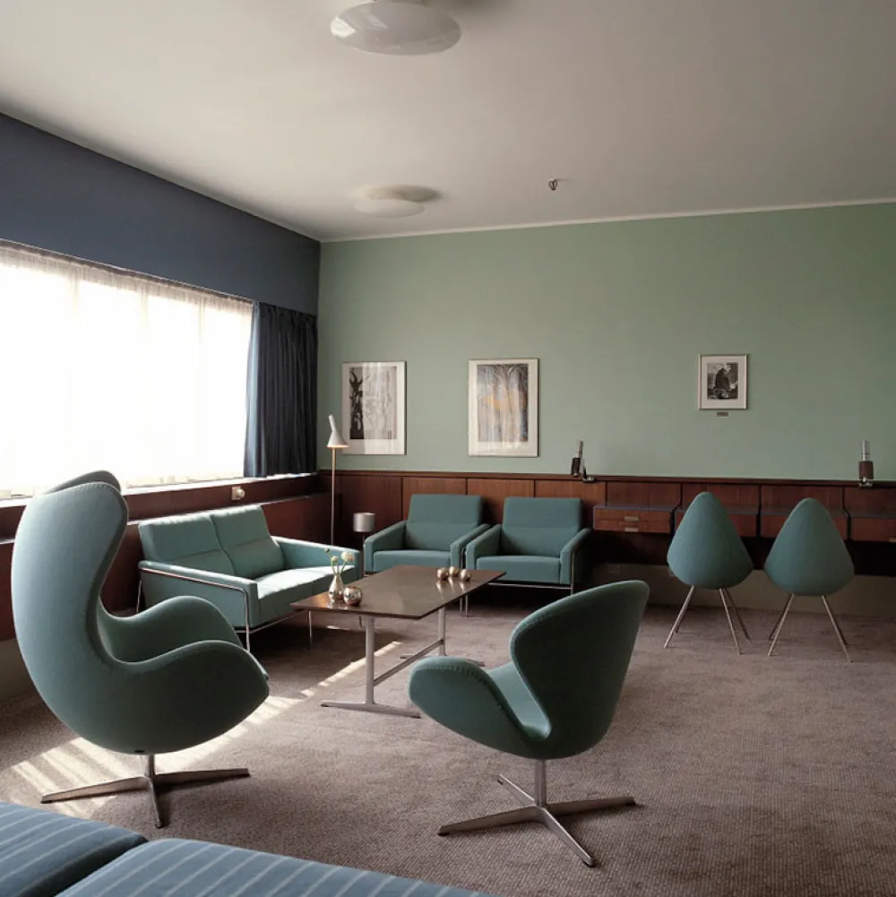 Fritz Hansen Stole>3300 Lænestol Stof