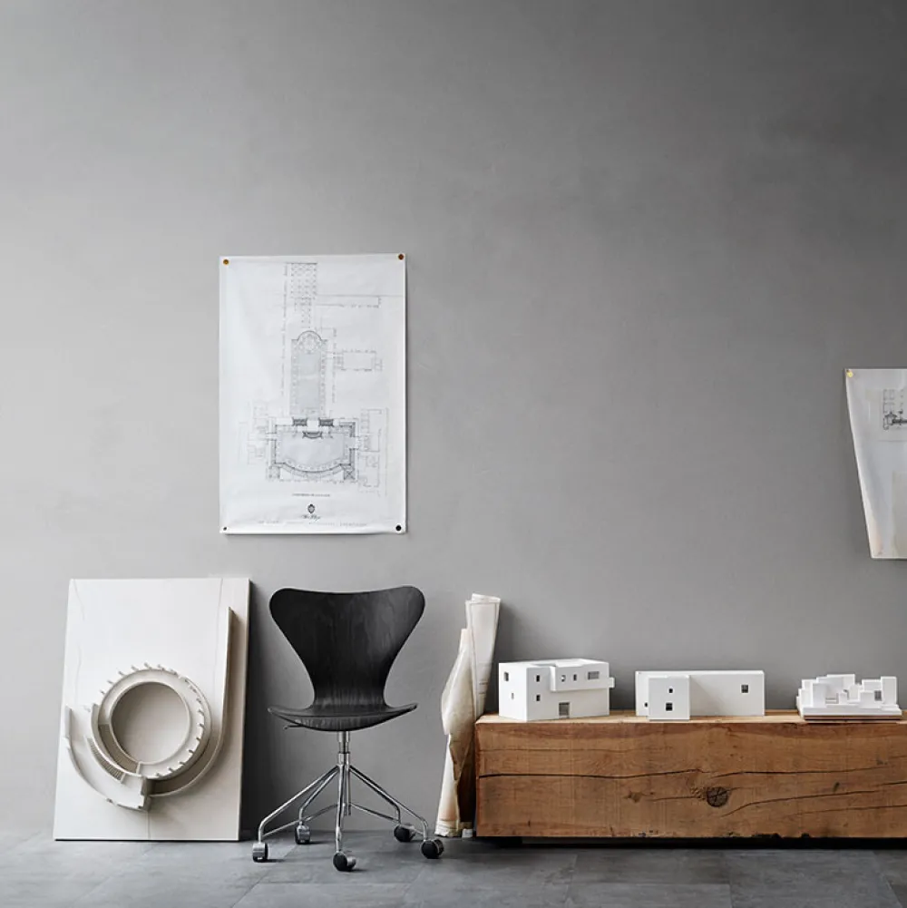 Fritz Hansen Stole>3117 Serie 7 Drejestol