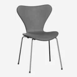 Fritz Hansen Stue|Stole>3107 Serie 7 Fuldpolstret Embrace Læder