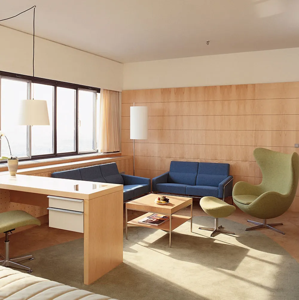 Fritz Hansen Sofaer|Stue>3302 Sofa 2-Pers Stof