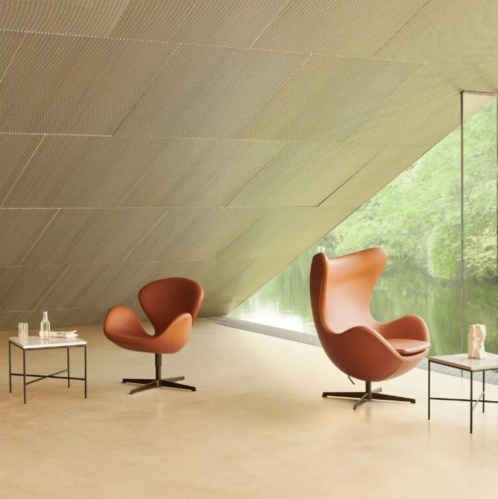 Fritz Hansen Stue|Stole>3320 Svanen Grace Læder