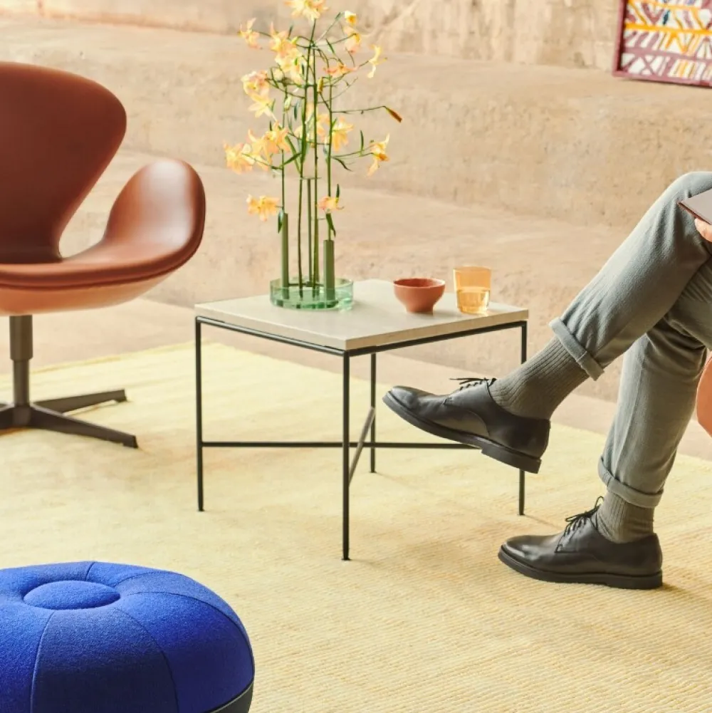Fritz Hansen Stue|Stole>3320 Svanen Grace Læder