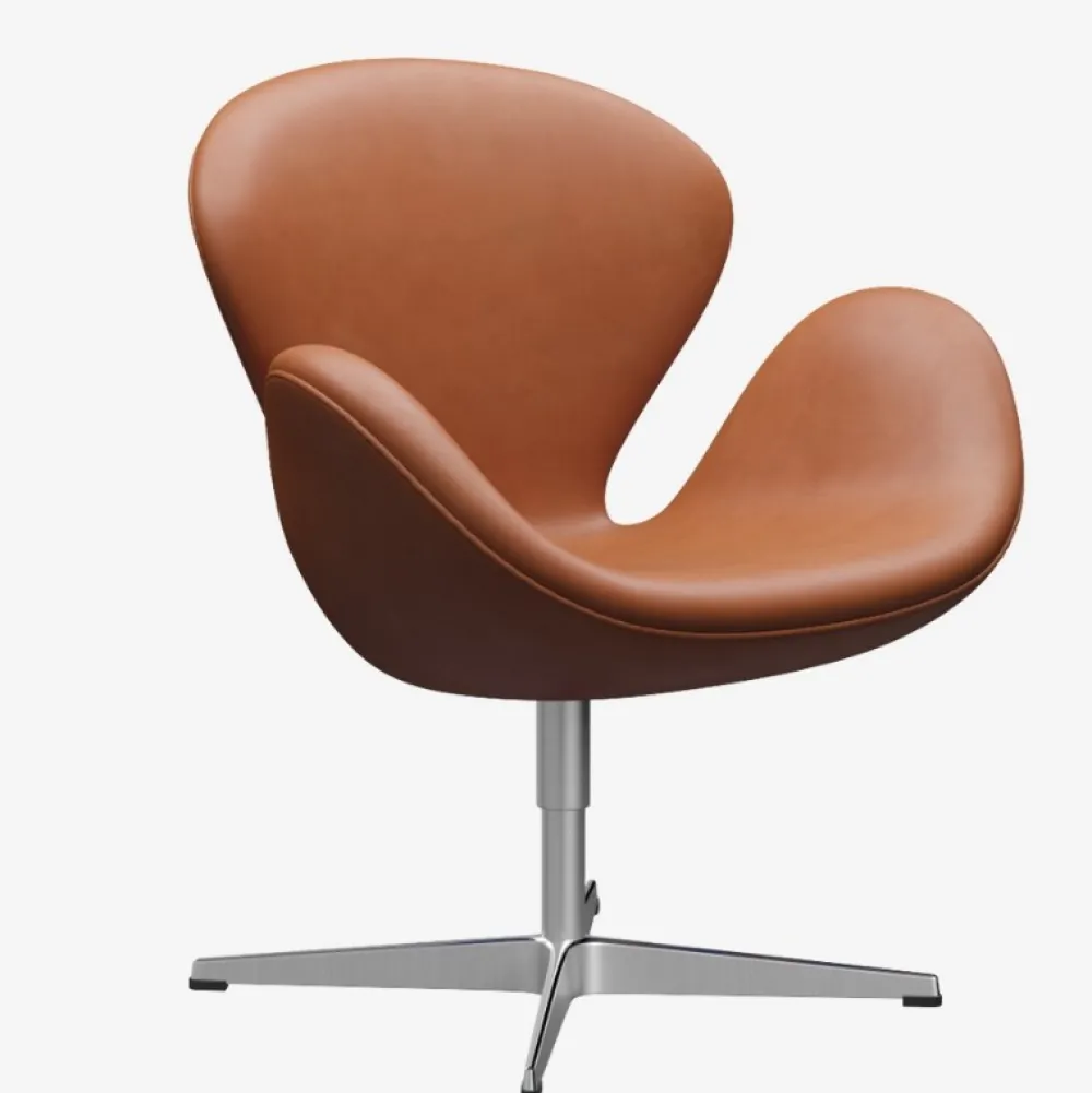 Fritz Hansen Stue|Stole>3320 Svanen Grace Læder