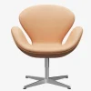 Fritz Hansen Stue|Stole>3320 Svanen Natural Læder