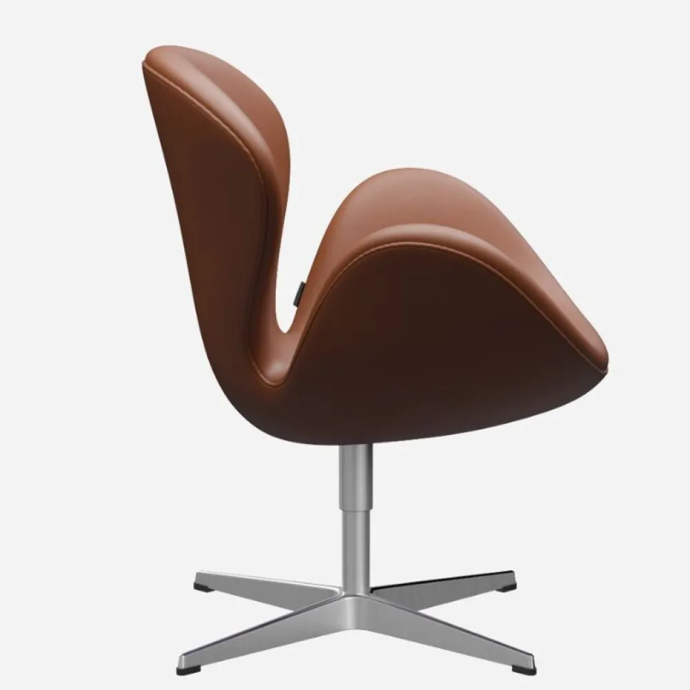 Fritz Hansen Stole|Stue>3320 Svanen Valnød Essential Læder