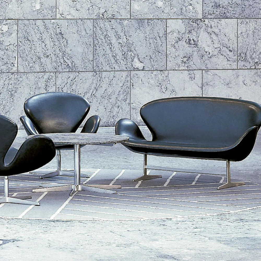 Fritz Hansen Sofaer>3321 Svanesofa 2-Pers Læder