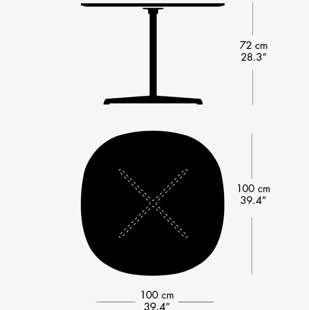 Fritz Hansen Køkken|Borde>A603 Super-Cirkulær Spisebord