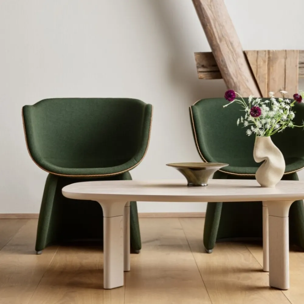 Fritz Hansen Stue|Stole>CM231 Monolit Lounge Chair Vidar 972 / Natur Læder
