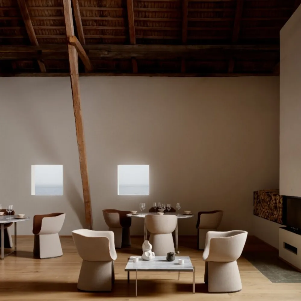 Fritz Hansen Stue|Stole>CM231 Monolit Lounge Chair Quay 035 / Natur Læder