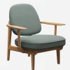 Fritz Hansen Stue|Stole>JH97 Fred Lænestol Re-Wool Stof