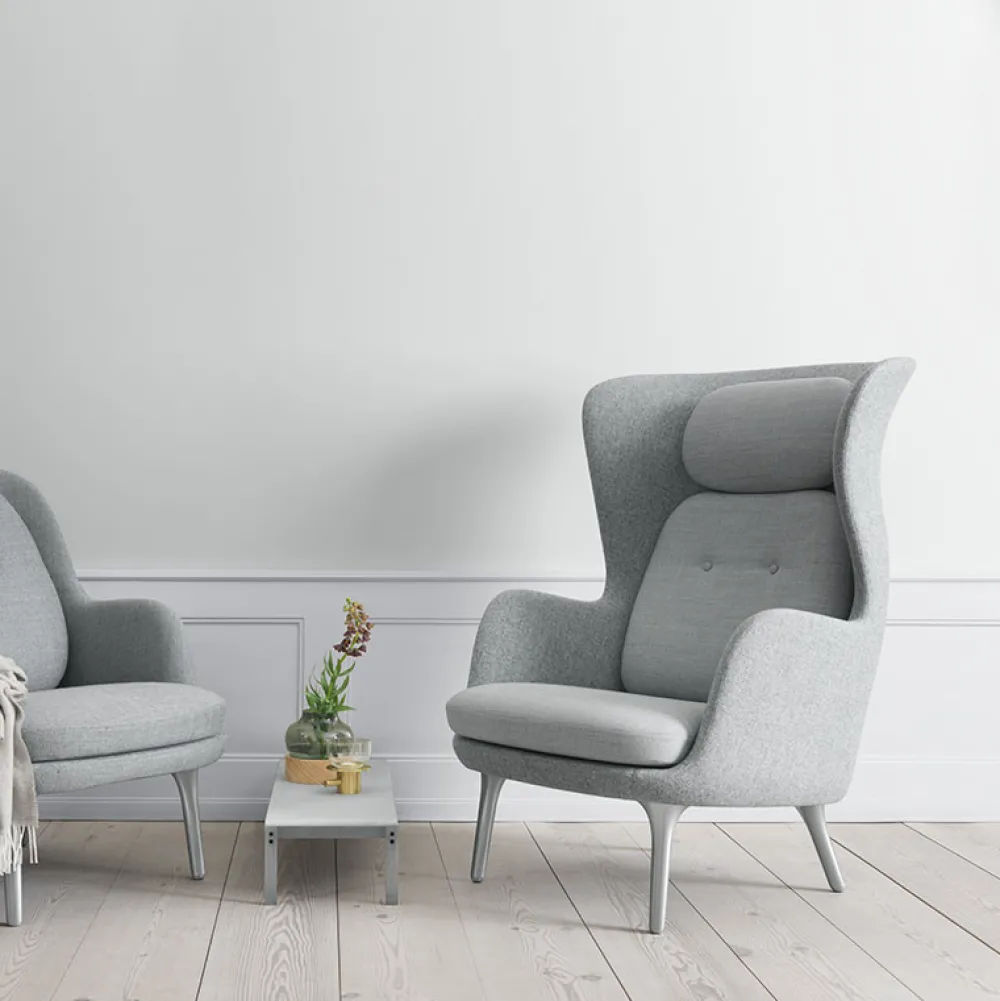 Fritz Hansen Stole>JH1 Ro Lænestol Stof