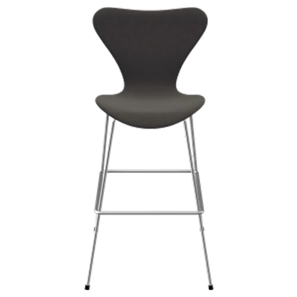 Fritz Hansen Køkken|Stole>Serie 7 Høj Barstol Fuldpolstret