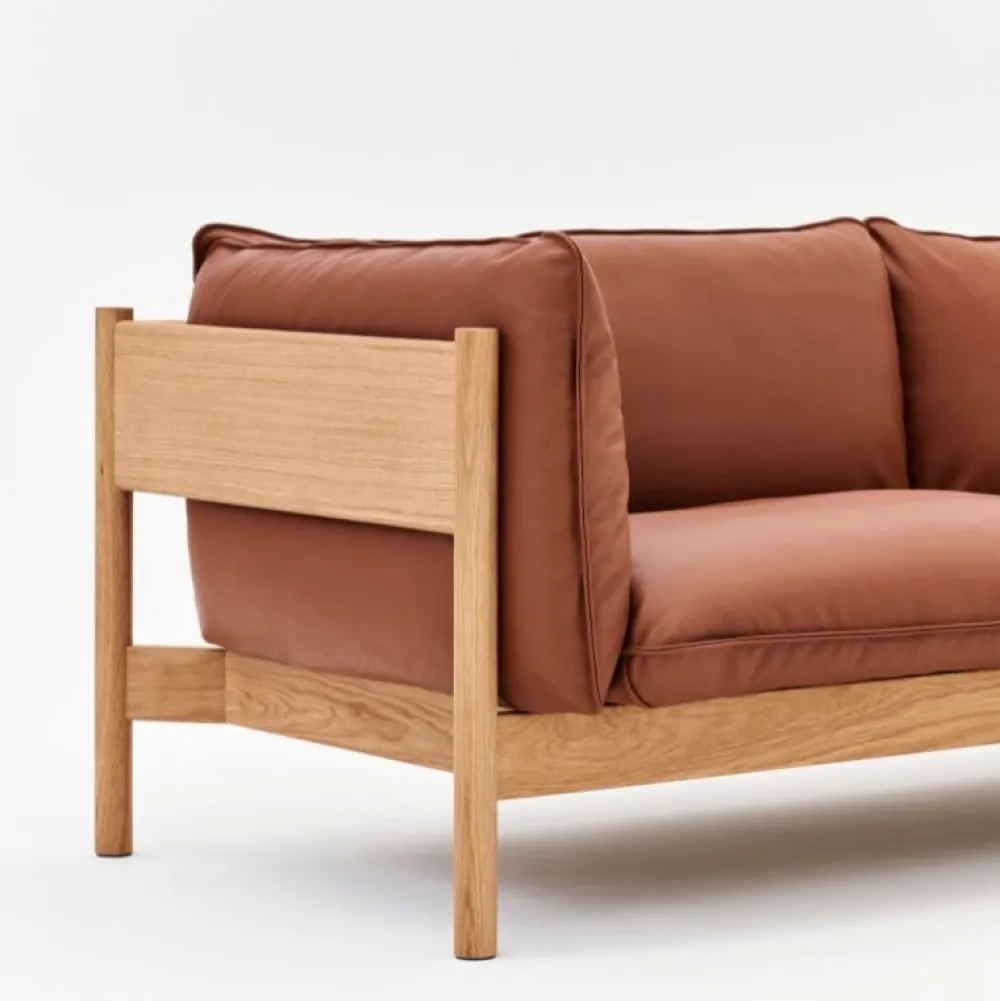 Hay Sofaer|Stue>Arbour 2-Pers. Sofa Olieret Eg & Cognac Nevada Læder