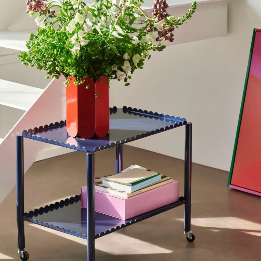 Hay Køkken|Kontor>Arcs Trolley Low Steel Blue
