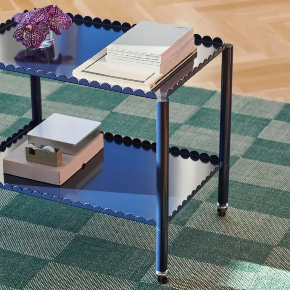 Hay Køkken|Kontor>Arcs Trolley Low Steel Blue