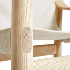 Hay Stole|Stue>Bernard Loungestol Lakeret Eg & Raw Canvas