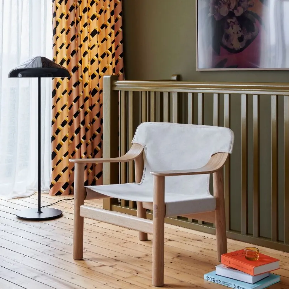 Hay Stole|Stue>Bernard Loungestol Lakeret Eg & Raw Canvas