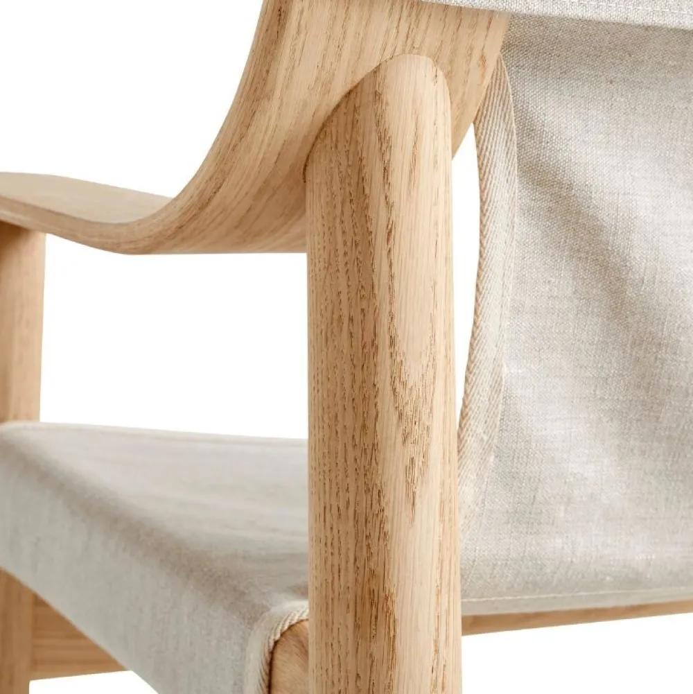 Hay Stole|Stue>Bernard Loungestol Lakeret Eg & Raw Canvas