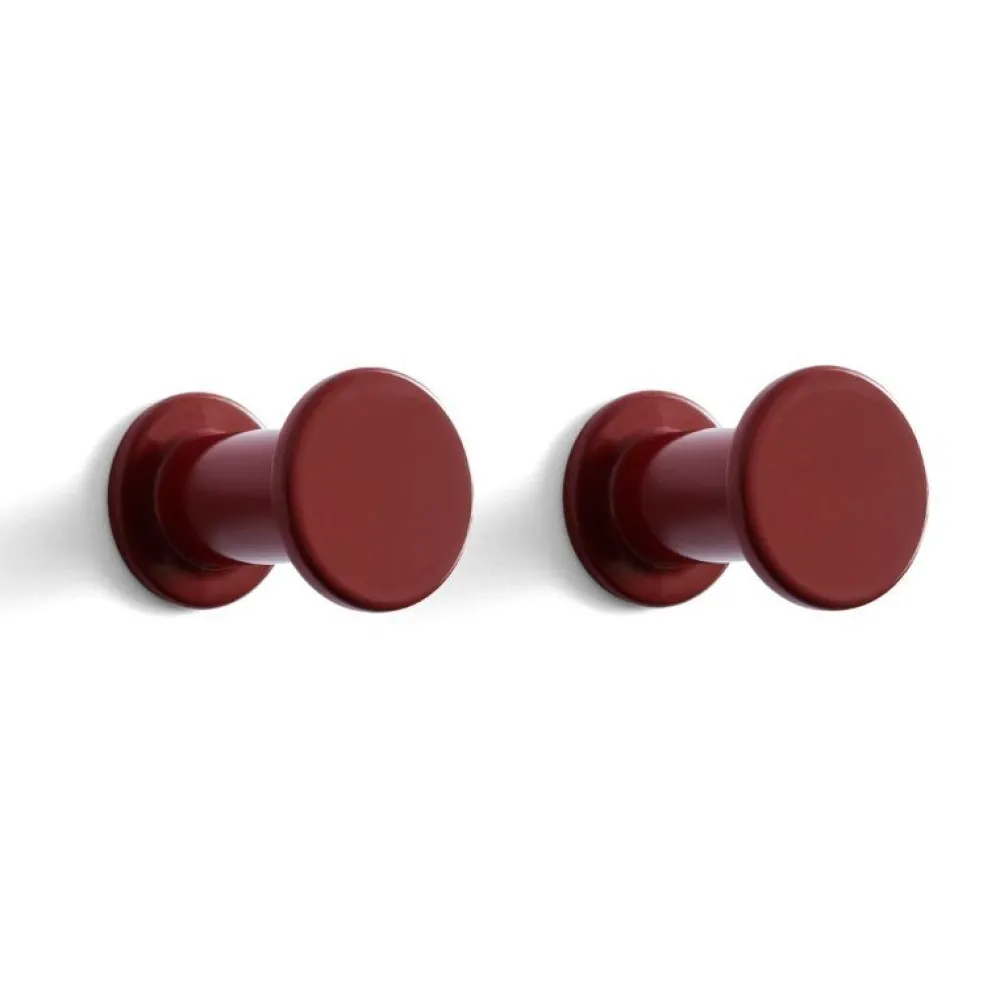Hay Knager & Greb|Entré>Bolt Hook-Set of 2 Red