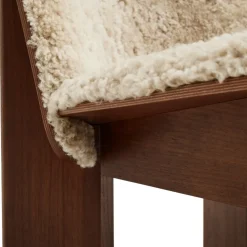 Hay Stole|Stue>Chisel Loungestol Walnut & Sheepskin