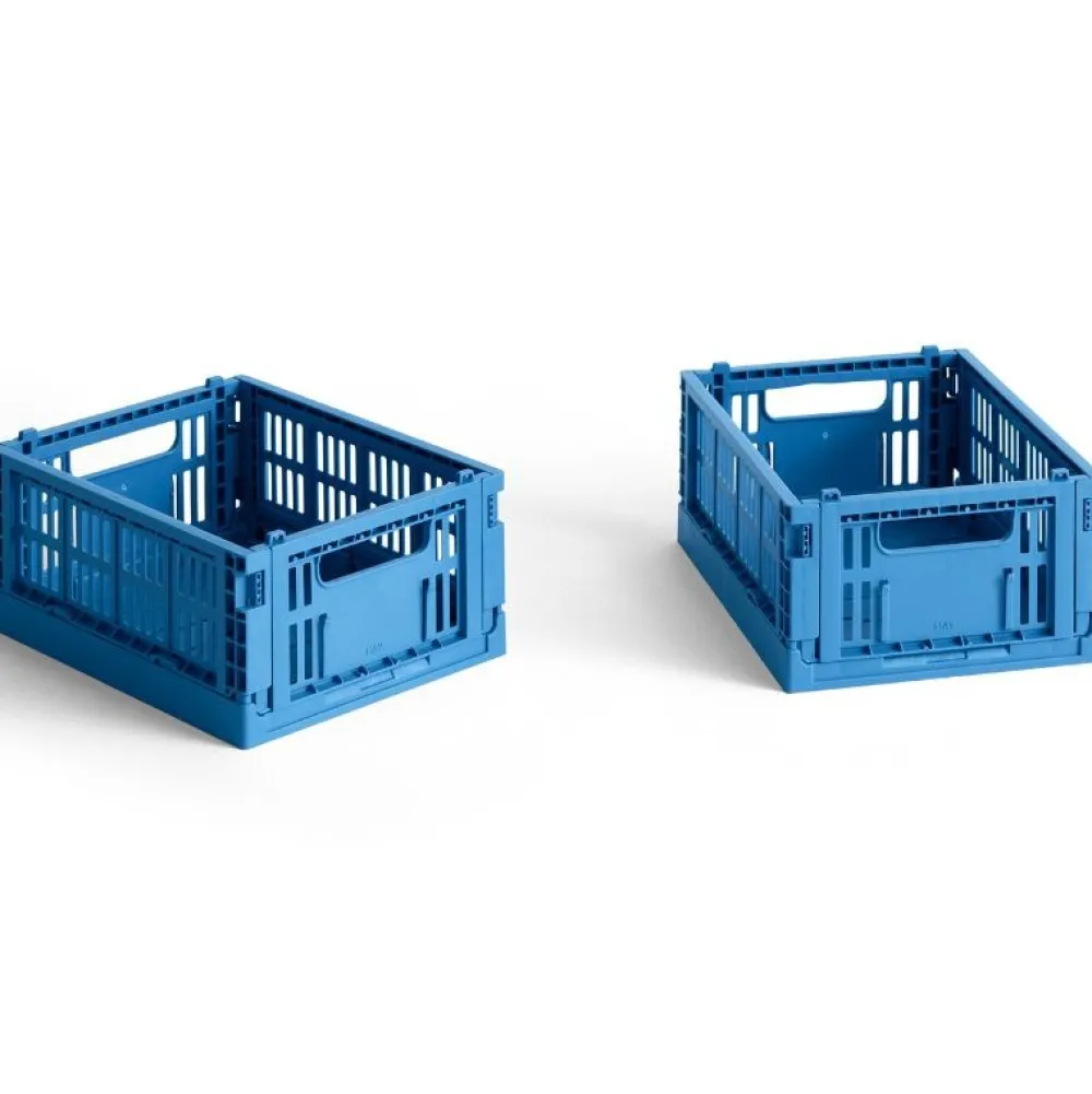 Hay Æsker|Kontor>Colour Crate Mini Set of 2 Electric Blue