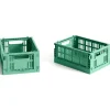 Hay Æsker|Kontor>Colour Crate Mini Set of 2 Dark Mint