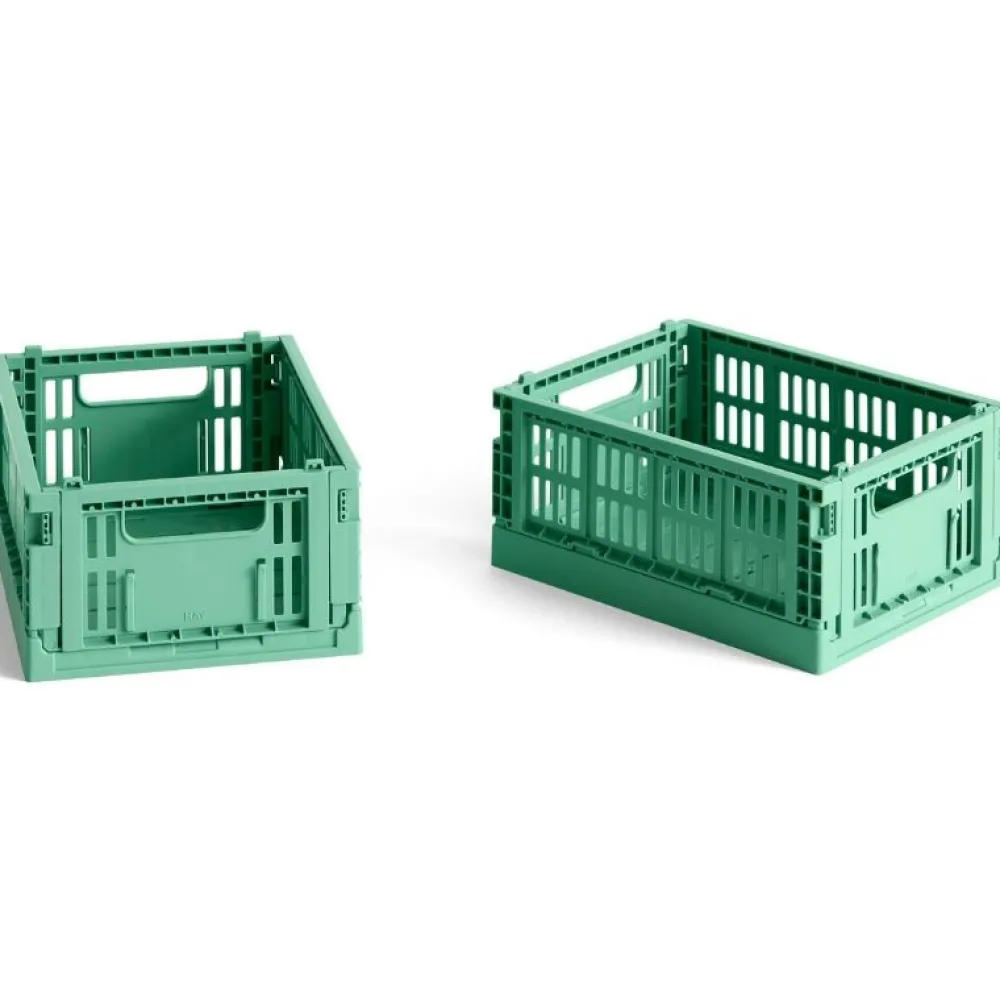 Hay Æsker|Kontor>Colour Crate Mini Set of 2 Dark Mint