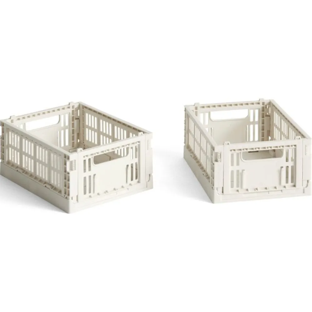 Hay Æsker|Kontor>Colour Crate Mini Set of 2 Off White
