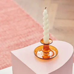 Hay Stue>Flare Candleholder Amber