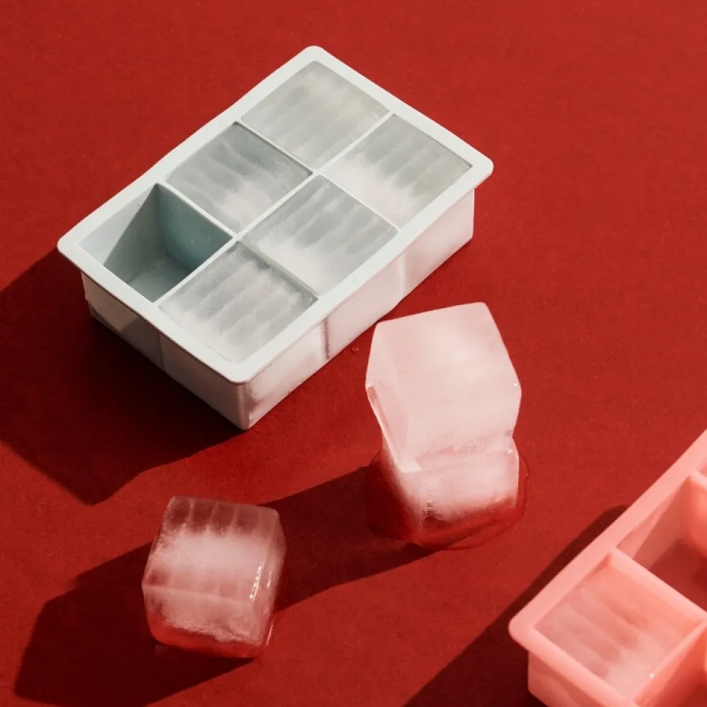 Hay Køkken>Ice Cube Tray-6 Cubes XX-Large-Ice blue