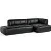 Hay Sofaer|Stue>Quilton Comb. 21. Sort Sense Læder