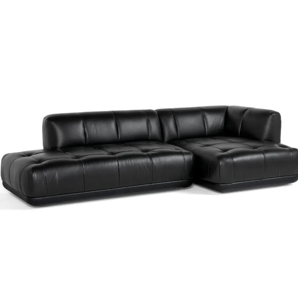 Hay Sofaer|Stue>Quilton Comb. 21. Sort Sense Læder