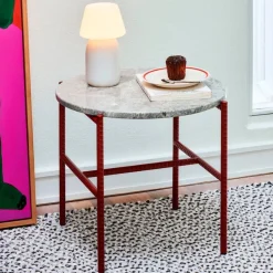 Hay Stue|Borde>Rebar Sidebord Ø45 Barn Red & Grey