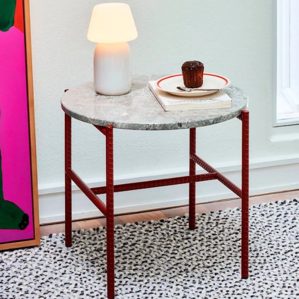 Hay Stue|Borde>Rebar Sidebord Ø45 Barn Red & Grey