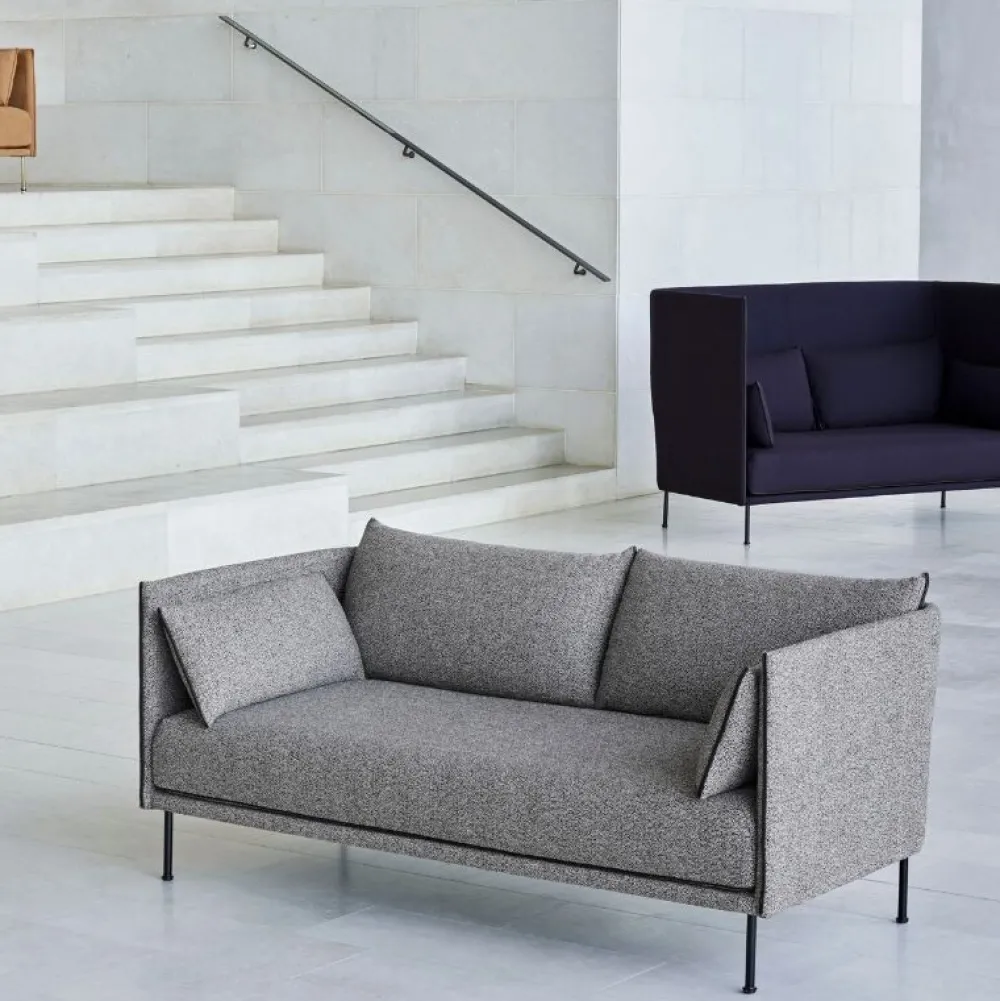 Hay Sofaer|Stue>Silhouette 2-Pers. Sofa Pulverlakeret stål & Olavi 03