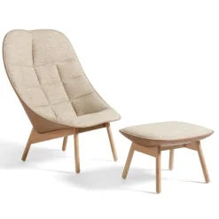 Hay Stole|Stue>Uchiwa Ottoman Lakeret Eg & Bolgheri