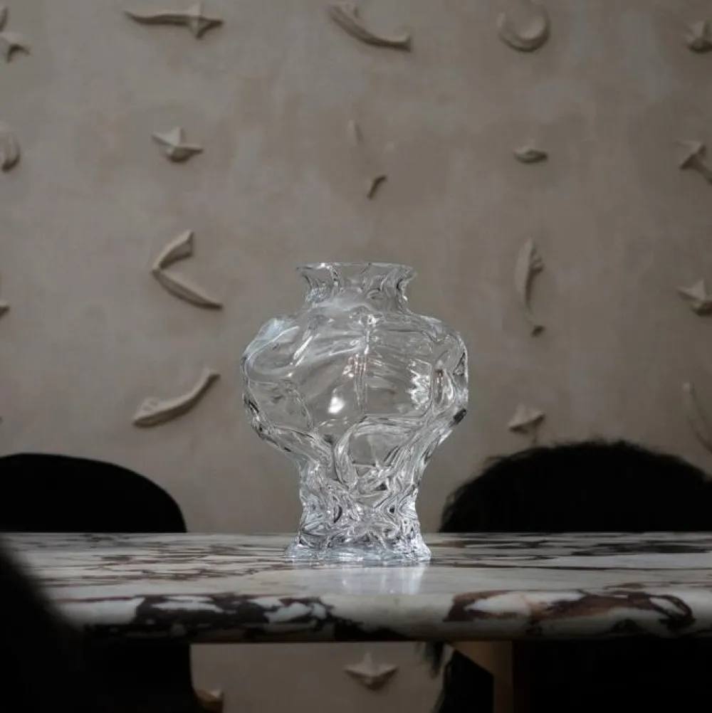 Hein Studio Andet Boligtilbehør|Vaser>Ammonit Vase Large Clear