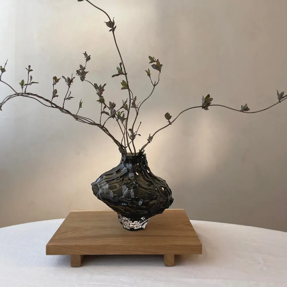 Hein Studio Andet Boligtilbehør|Vaser>Canyon Vase Large New Smoke