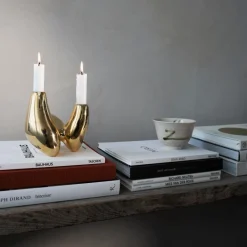 Hein Studio Andet Boligtilbehør|Lysestager>Unity Candleholder Gold