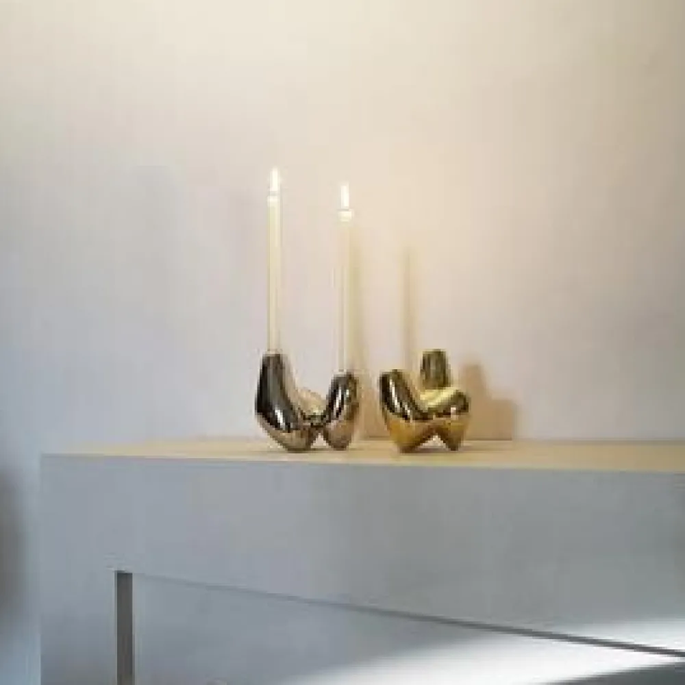 Hein Studio Andet Boligtilbehør|Lysestager>Unity Candleholder Gold