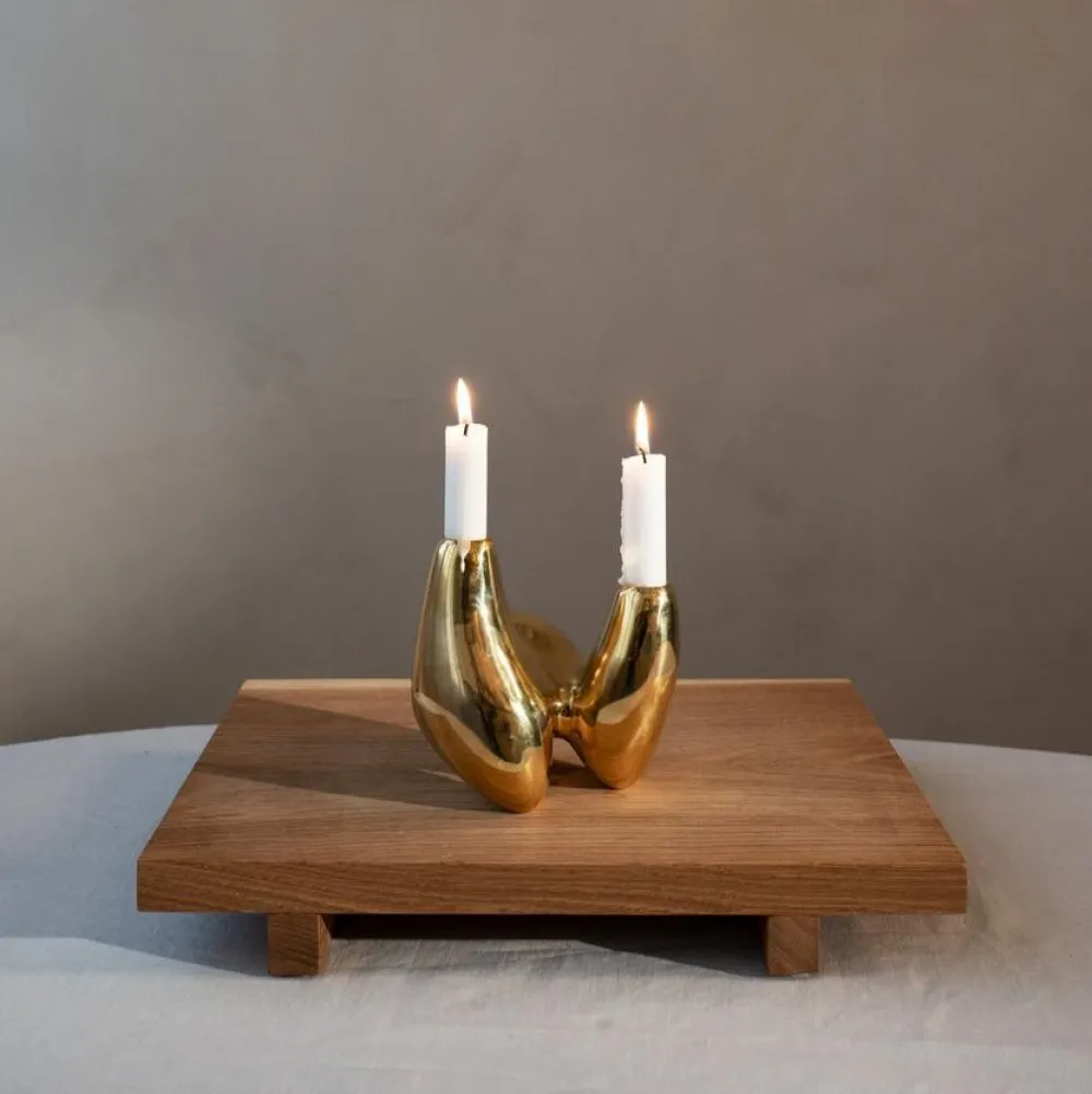 Hein Studio Andet Boligtilbehør|Lysestager>Unity Candleholder Gold