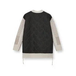Dame HEYANNO Overdele>Grand Quilt Cardigan Ecru