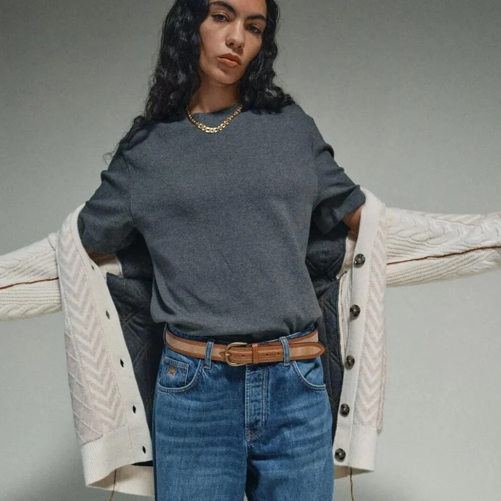Dame HEYANNO Overdele>Grand Quilt Cardigan Ecru
