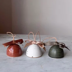 Julie Damhus Studio Juletræspynt|Julepynt>Juleklokke Brændt