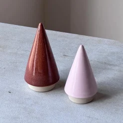 Julie Damhus Studio Julepynt|Keramik & Porcelæn>Juletræ Pink (Lille, Mellem, Stor)