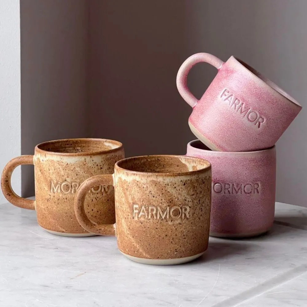 Julie Damhus Studio Keramik & Porcelæn>Oda Farmor Kop Rosa
