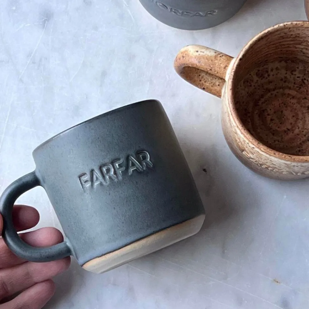 Julie Damhus Studio Keramik & Porcelæn>Oda Farfar Kop Blå