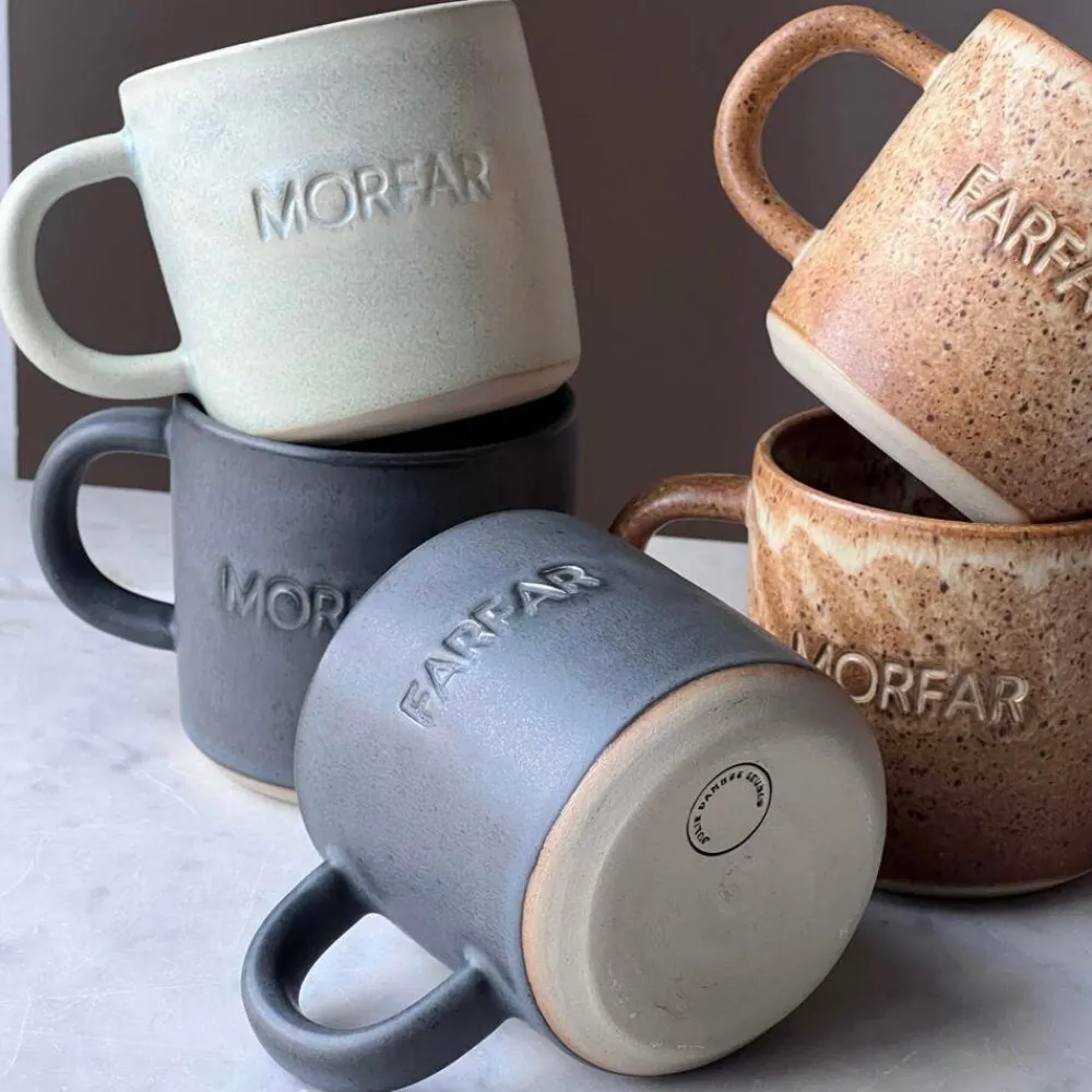 Julie Damhus Studio Keramik & Porcelæn>Oda Farfar Kop Blå