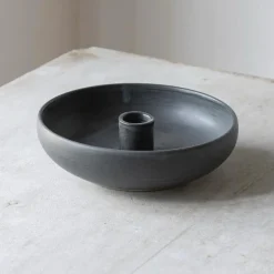 Julie Damhus Studio Lysestager|Keramik & Porcelæn>Oda Lysestage Skål Blå Stor