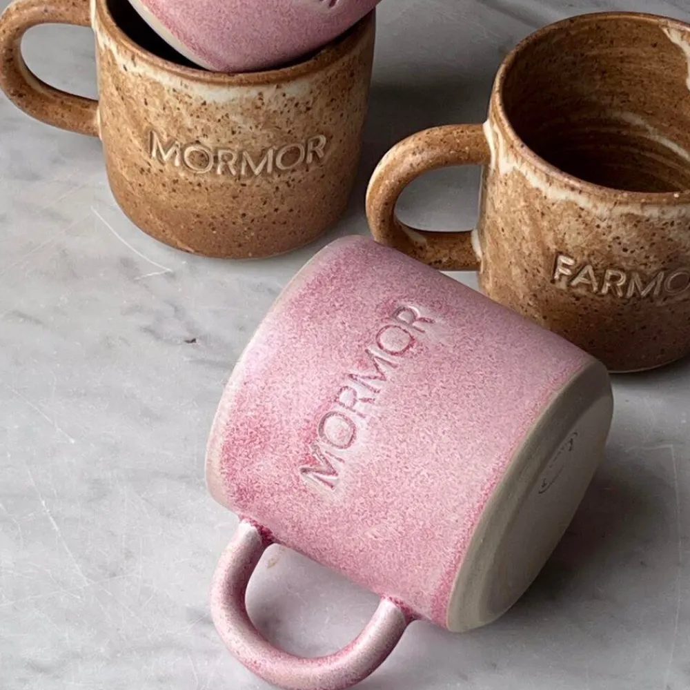 Julie Damhus Studio Keramik & Porcelæn>Oda Mormor Kop Rosa